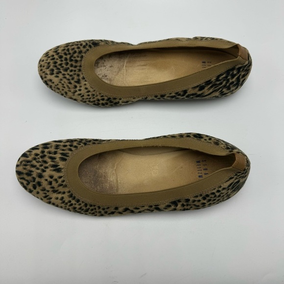 Stuart Weitzman Ballet Flats Leopard Cheetah Animal Print Size 7.5 - Picture 5 of 10